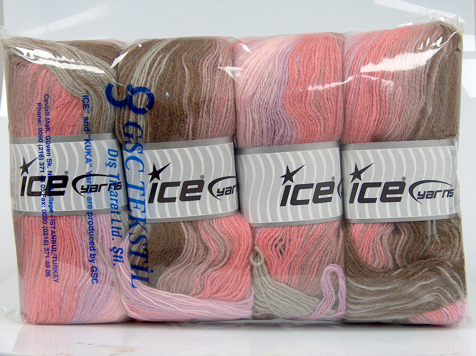 Angora Batik Brown, Light Grey, Pink Shades, Lilac, Brown fnt2-77525