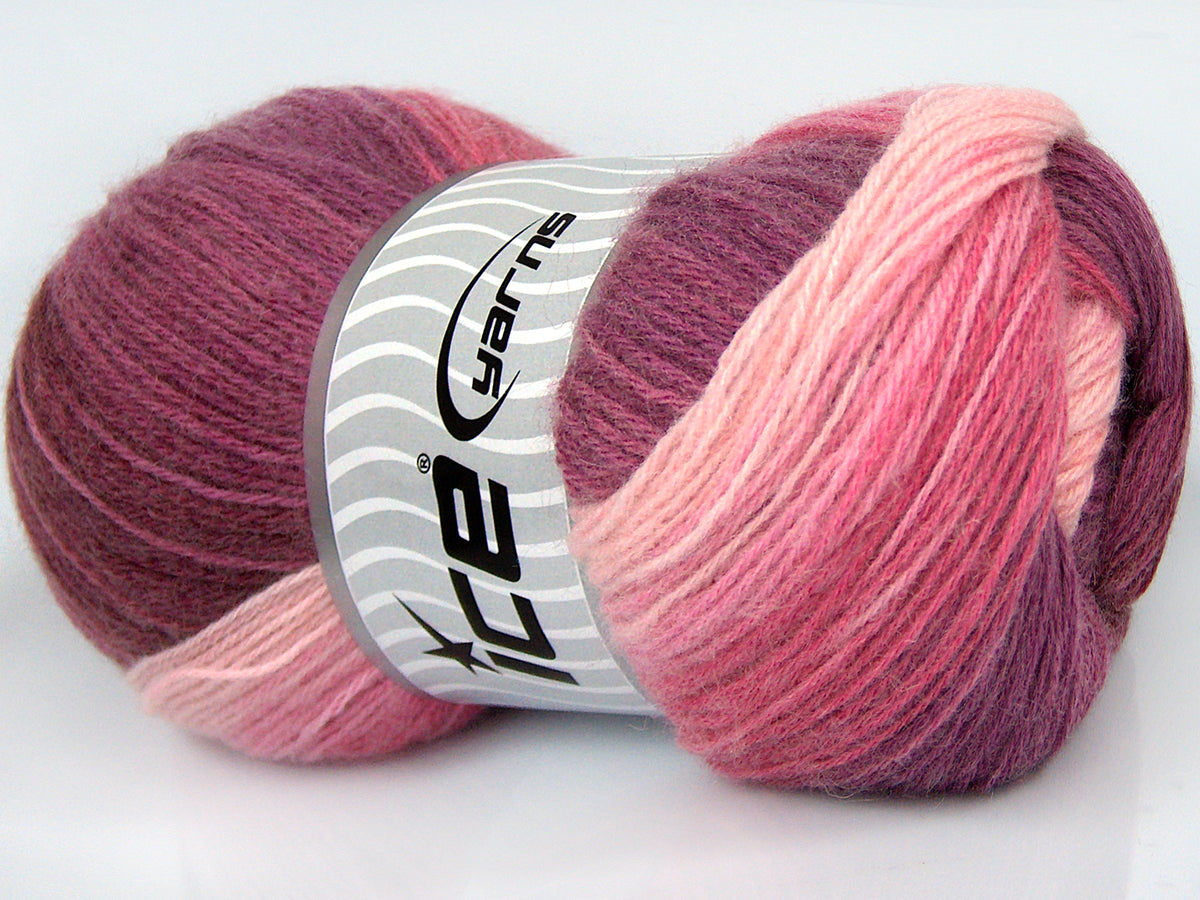 Angora Batik Pink Shades, Burgundy fnt2-77526