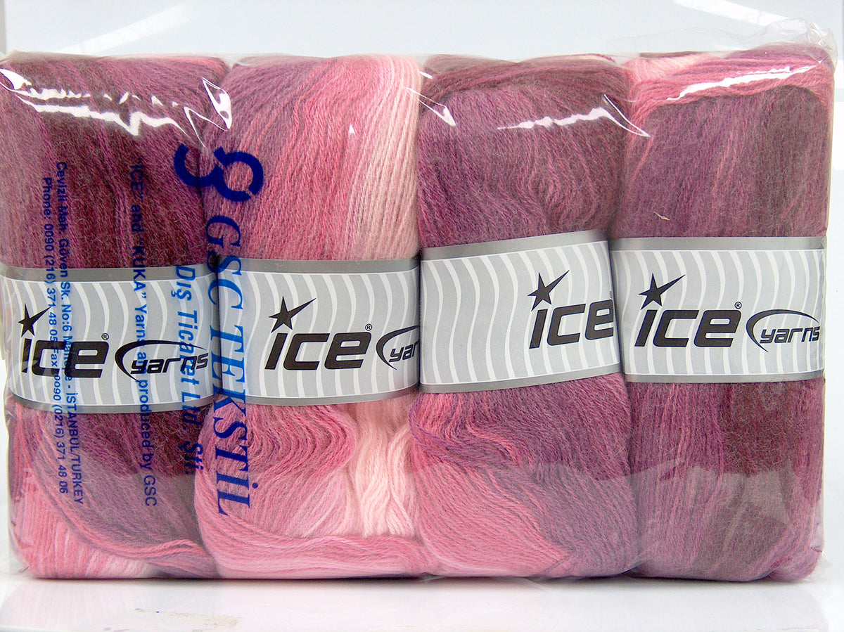 Angora Batik Pink Shades, Burgundy fnt2-77526