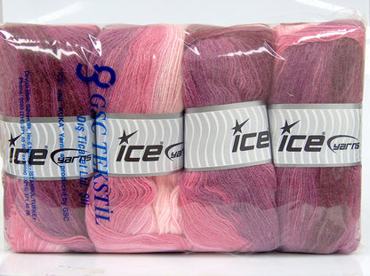 Angora Batik Pink Shades, Burgundy fnt2-77526