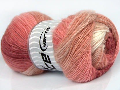 Angora Batik Light Pink Shades, Ecru fnt2-77533