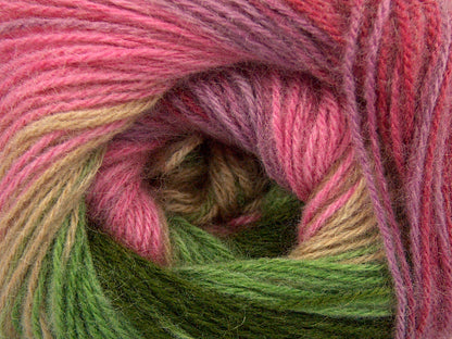 Angora Batik Green Shades, Light Lilac, Red, Pink fnt2-77537