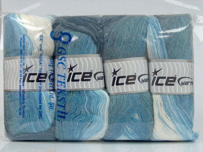 Angora Batik Blue Shades, Ecru fnt2-77539