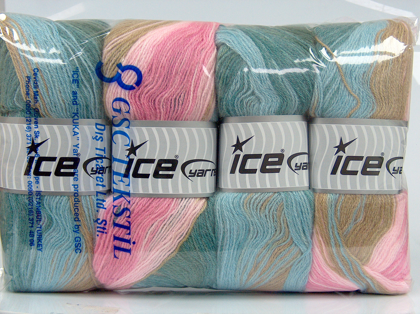 Angora Batik Blue Shades, Camel, Pink Shades fnt2-77543