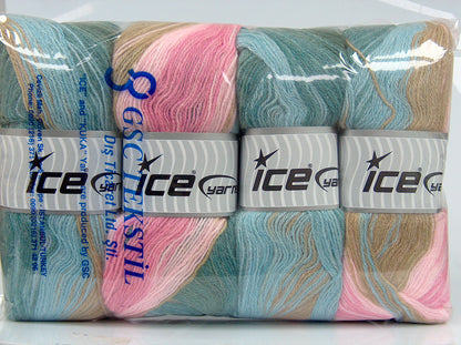 Angora Batik Blue Shades, Camel, Pink Shades fnt2-77543
