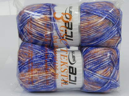 Mega Star Saxe Blue, Salmon, White fnt2-77550