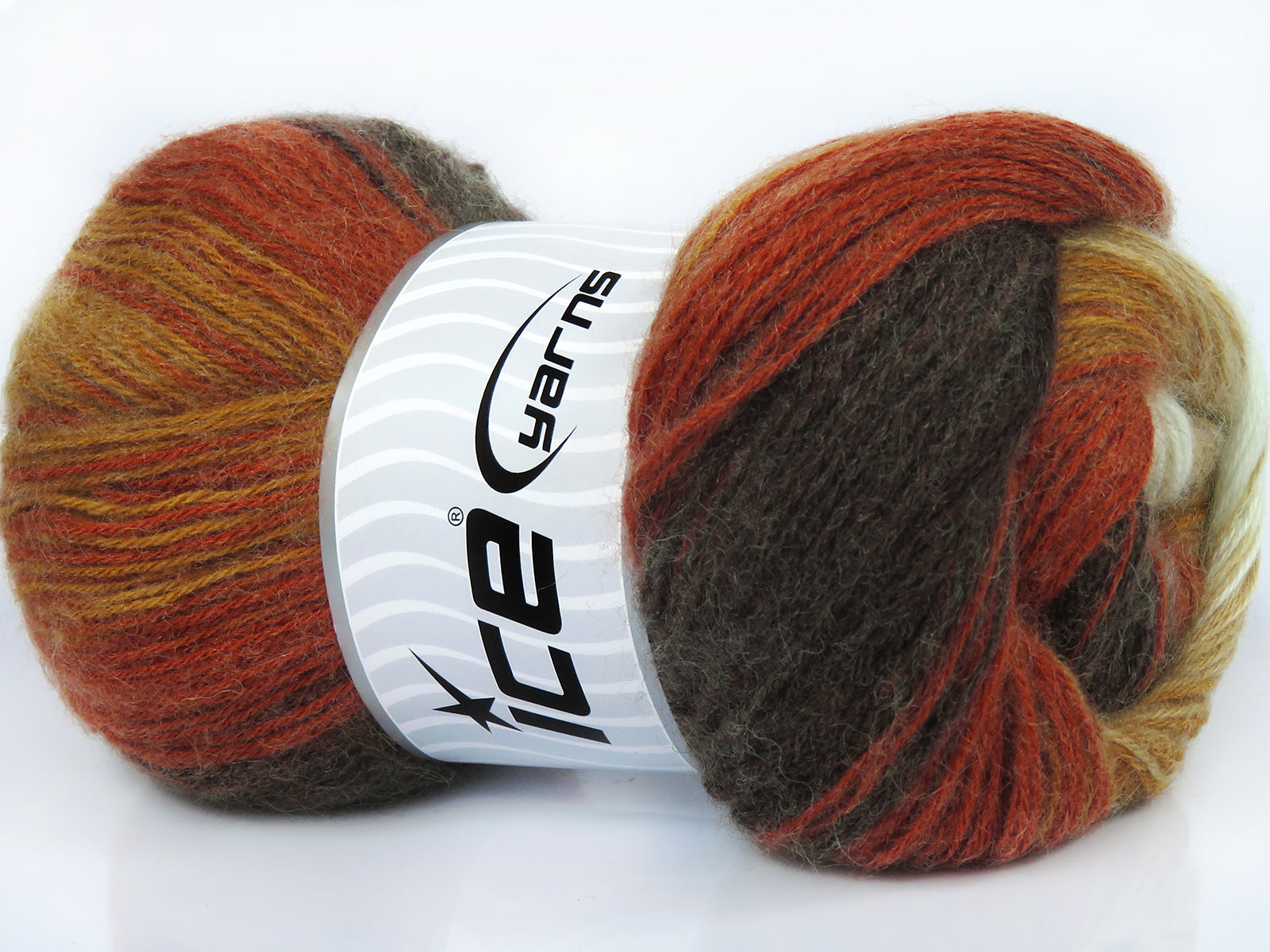 Angora Batik Copper, Brown Shades, Cream fnt2-77589