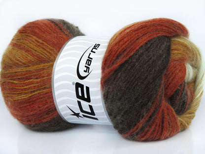 Angora Batik Copper, Brown Shades, Cream fnt2-77589
