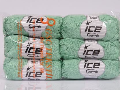 Almina Cotton Mint Green fnt2-77609