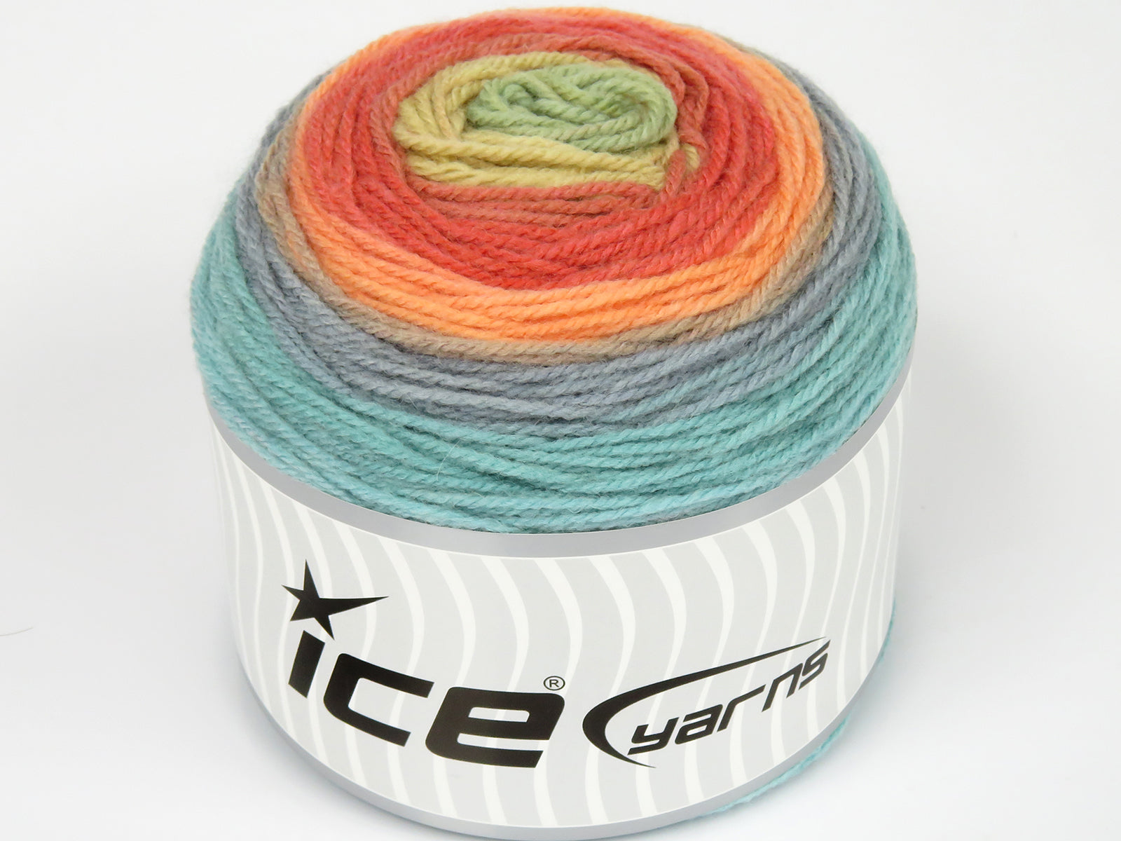 Cakes Wool DK Camel, Orange Shades, Blue, Green fnt2-77662