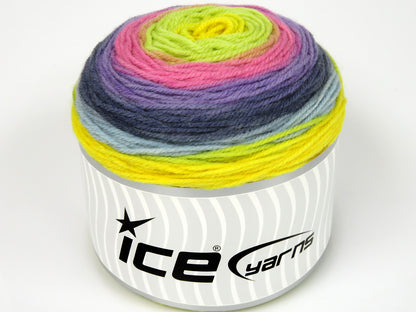 Cakes Wool DK Yellow, Green, Pink, Lilac, Blue Shades fnt2-77665