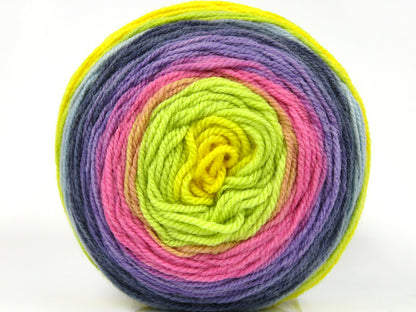 Cakes Wool DK Yellow, Green, Pink, Lilac, Blue Shades fnt2-77665