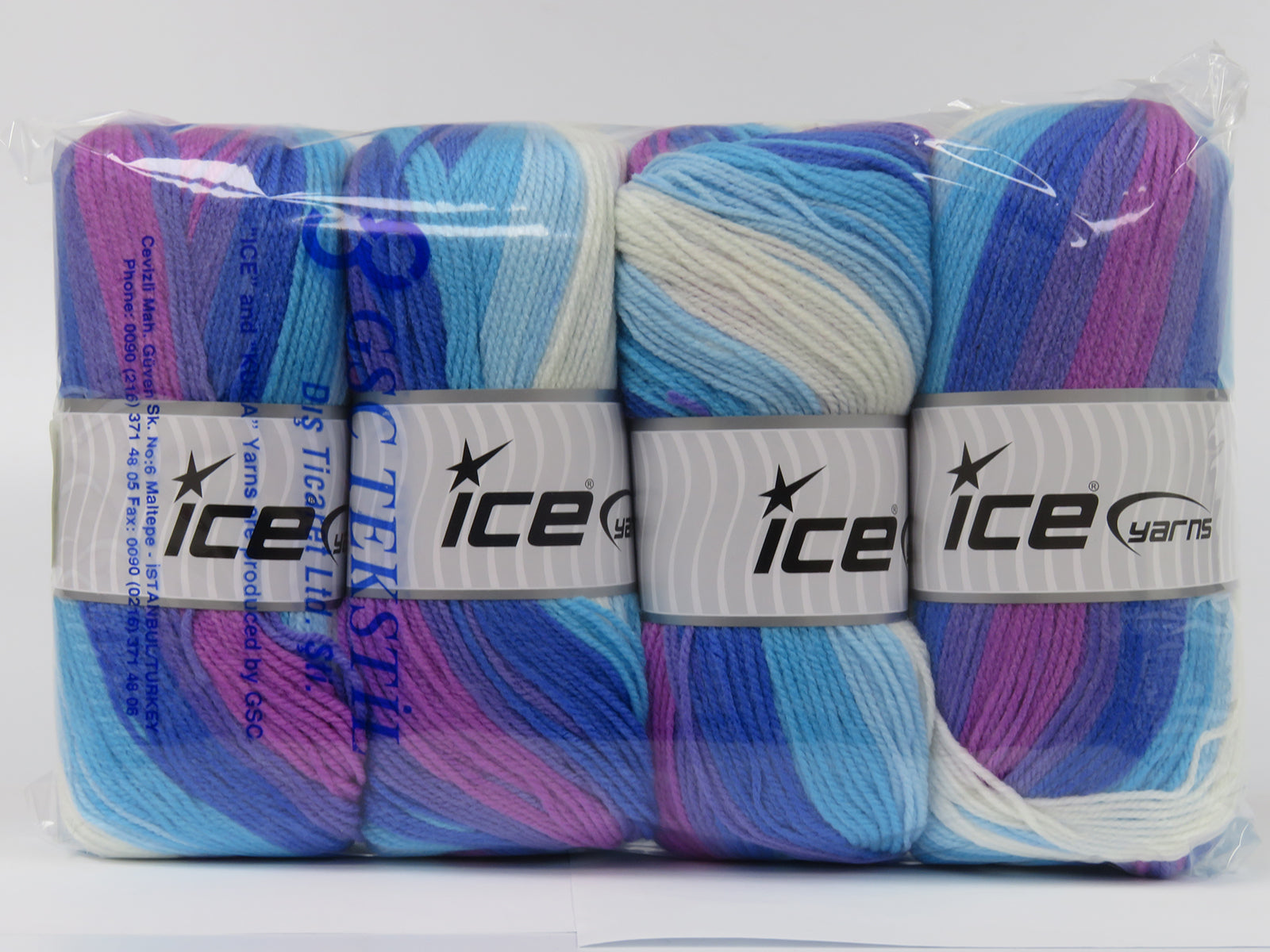 Baby Batik Blue Shades, White, Purple, Orchid fnt2-77859