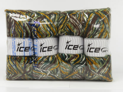 Armonia Lana Green Shades, Brown, Gold, White fnt2-77896