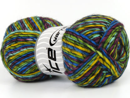 Armonia Lana Blue, Green Shades, Dark Maroon, Black fnt2-77902