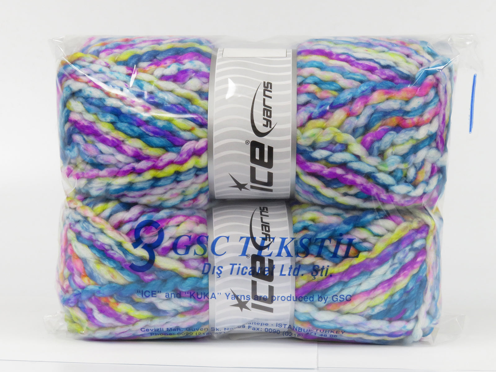 Alpine Wool Color Turquoise, Fuchsia, Green, White fnt2-77913