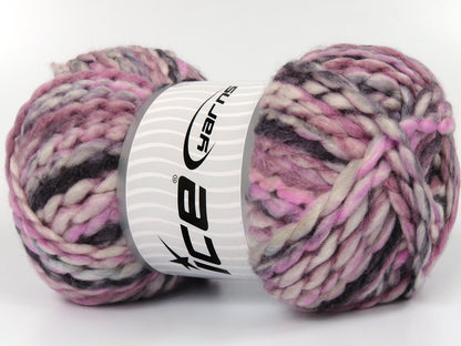 Alpine Wool Color Pink Shades, White, Black, Turquoise fnt2-77924