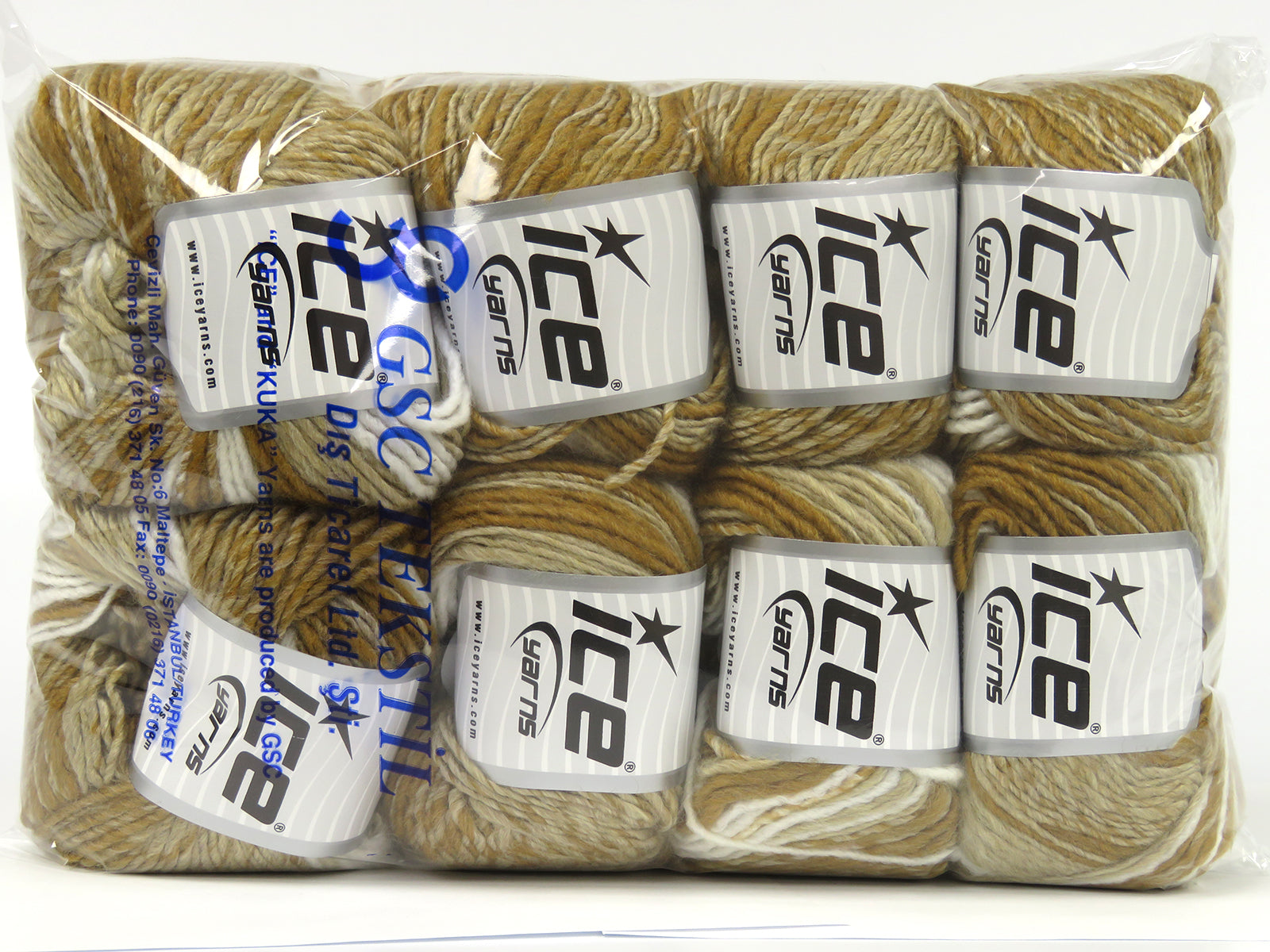 Passion Wool Camel Shades, White fnt2-78124