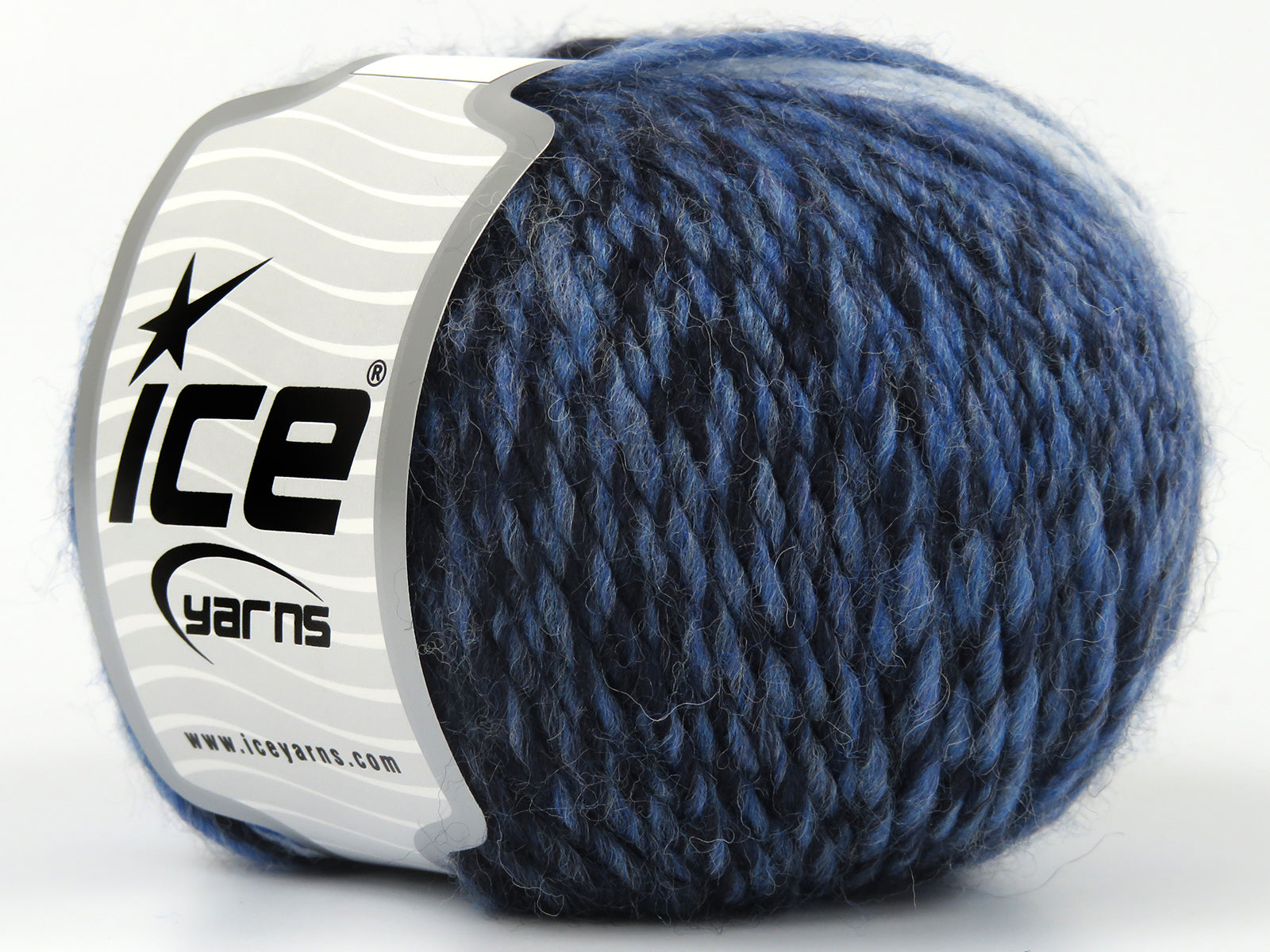 White Blue Shades Wool Knitting Yarn Fast Shipping Ice Yarns