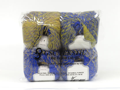 Feliz Alpaca Saxe Blue, Olive Green, Gold fnt2-78142