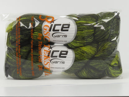 Hand Dyed Superwash Merino Green Shades fnt2-78148