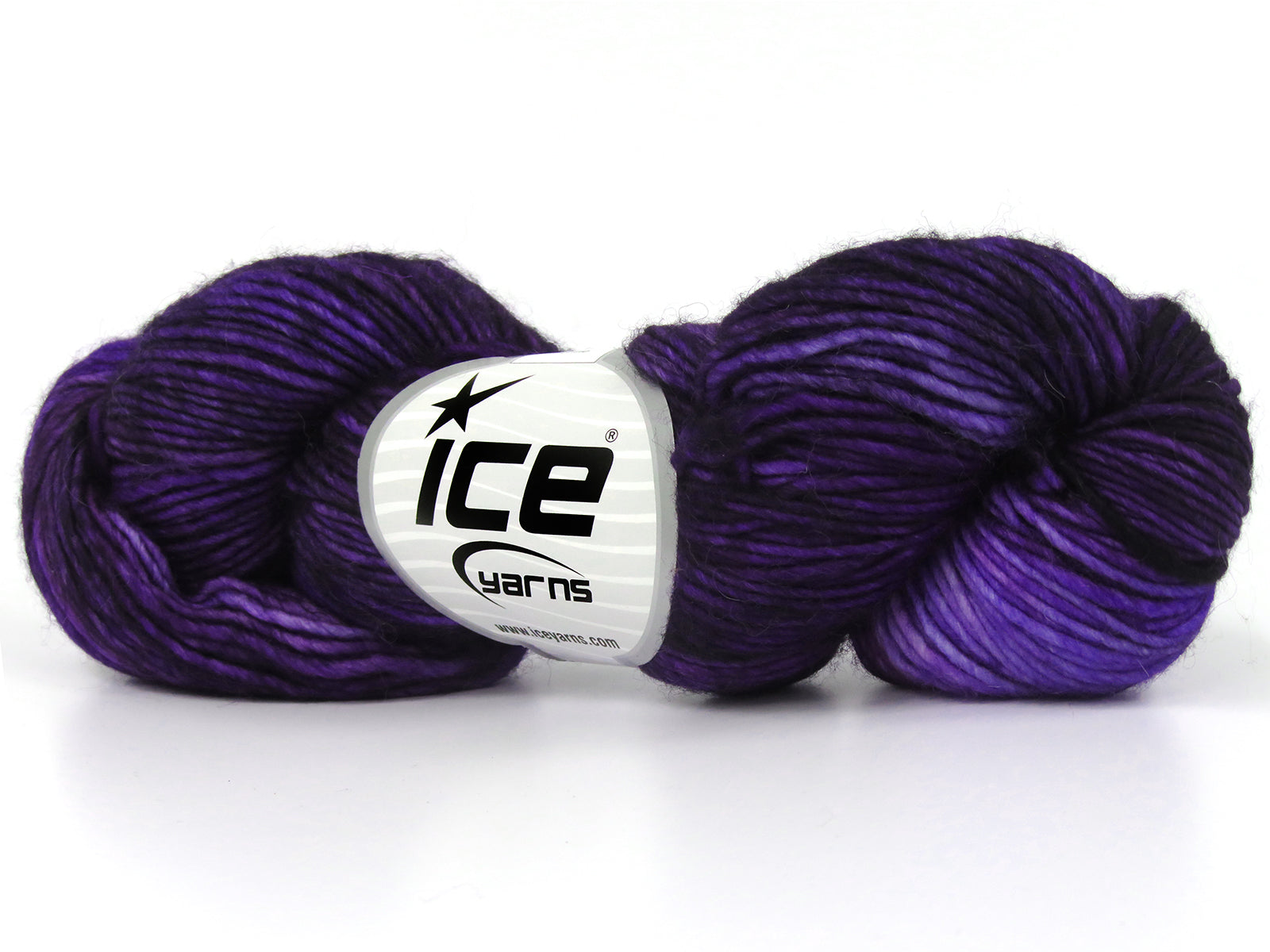 Hand Dyed Superwash Merino Purple, Navy, Turquoise fnt2-78150