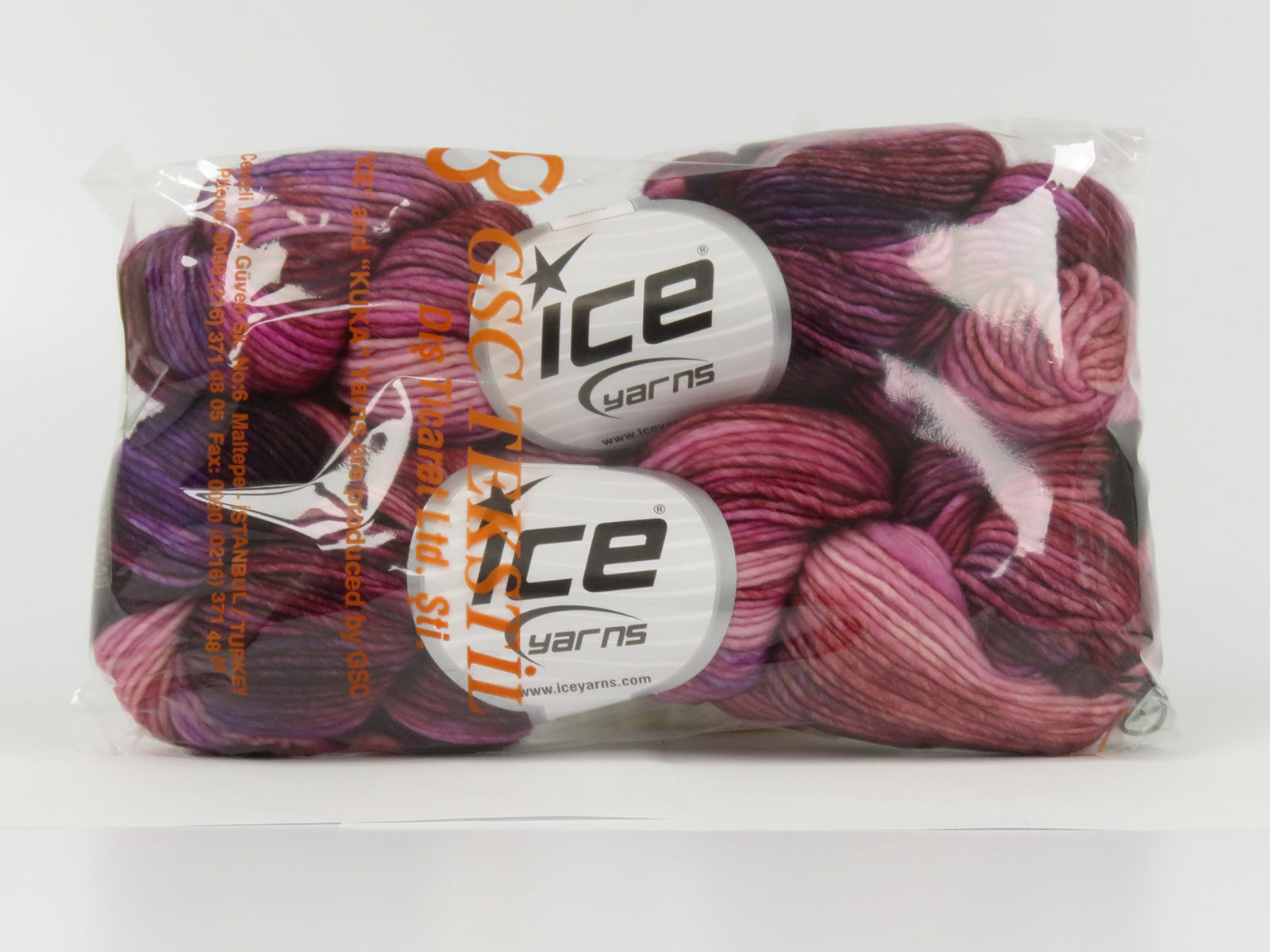 Hand Dyed Superwash Merino Purple Shades, Pink Shades fnt2-78152
