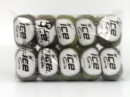 Caress Baby Alpaca Color Green Shades, Camel Shades fnt2-78238