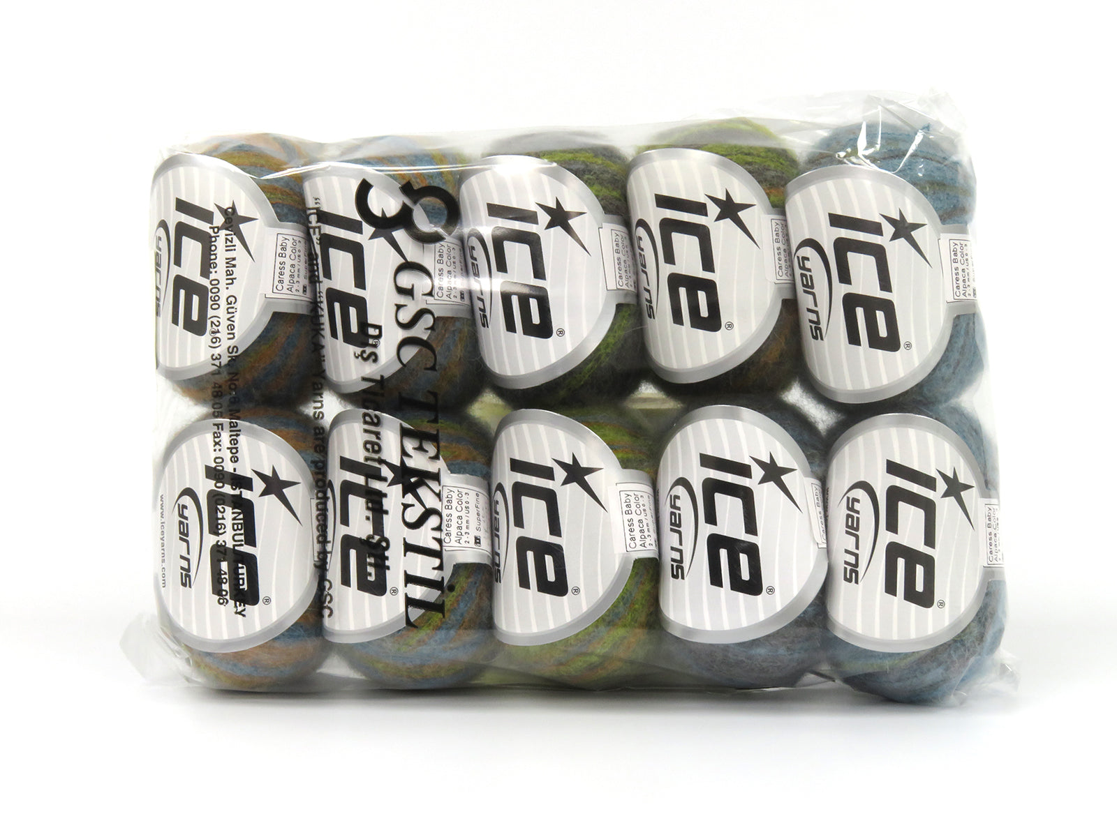 Caress Baby Alpaca Color Green, Gold, Turquoise, Grey fnt2-78245