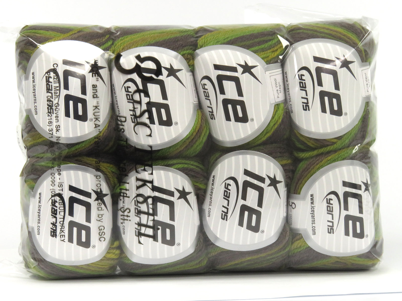 Pure Wool Magic Green Shades, Camel Shades fnt2-78252