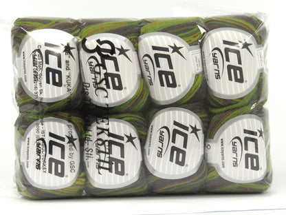Pure Wool Magic Green Shades, Camel Shades fnt2-78252