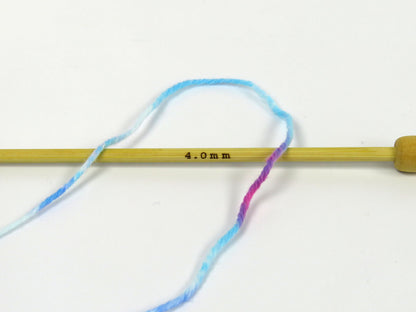 Ice Yarns Handgefärbter Kaschmir – Türkistöne, Orchidee, Kastanienbraun, Weiß – 10 % Kaschmir, 90 % Polyamid