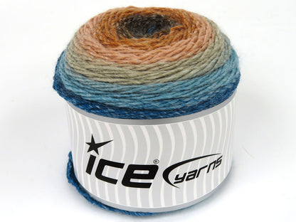Cakes Galaxy Turquoise, Beige, Salmon, Orange, Camel fnt2-78532