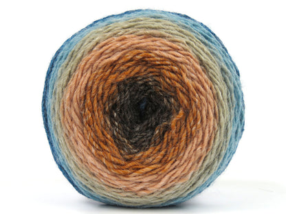 Cakes Galaxy Turquoise, Beige, Salmon, Orange, Camel fnt2-78532