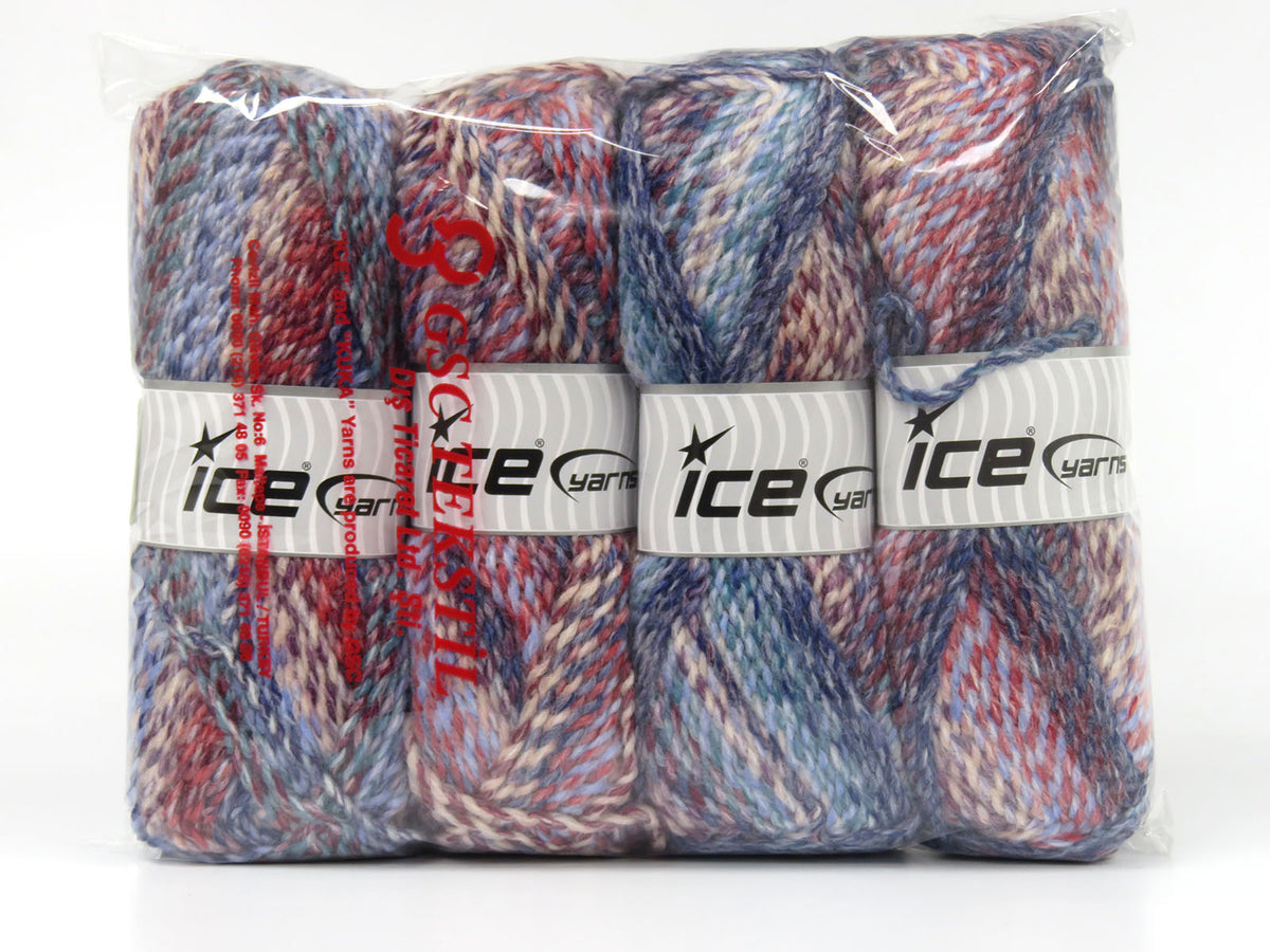 Estrella Blue, Turquoise, Maroon, Beige fnt2-78553