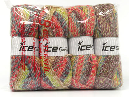 Estrella Red, Salmon, Green, Camel, Brown, Burgundy fnt2-78560