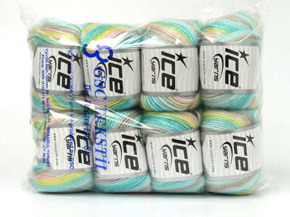 Picasso Baby Pink, Yellow, Turquoise, Light Grey, Green fnt2-78641