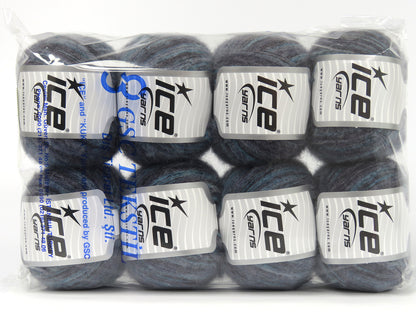 Baby Alpaca Color Ply Blue Shades, Turquoise, Black fnt2-78689