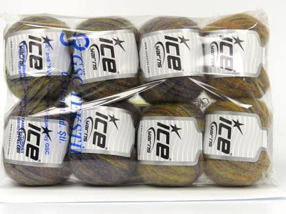 Baby Alpaca Color Ply Green Shades, Purple, Orange fnt2-78700
