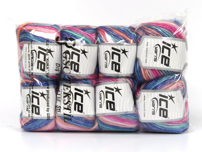 Picasso Blue, Salmon, Pink, Fuchsia, Turquoise fnt2-78730