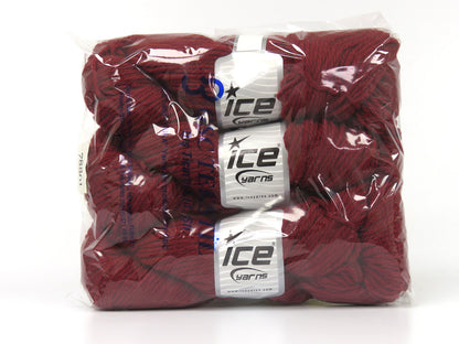 Organic Wool Bulky Dark Red fnt2-78801
