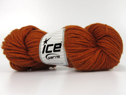 Organic Wool Bulky Dark Orange fnt2-78802