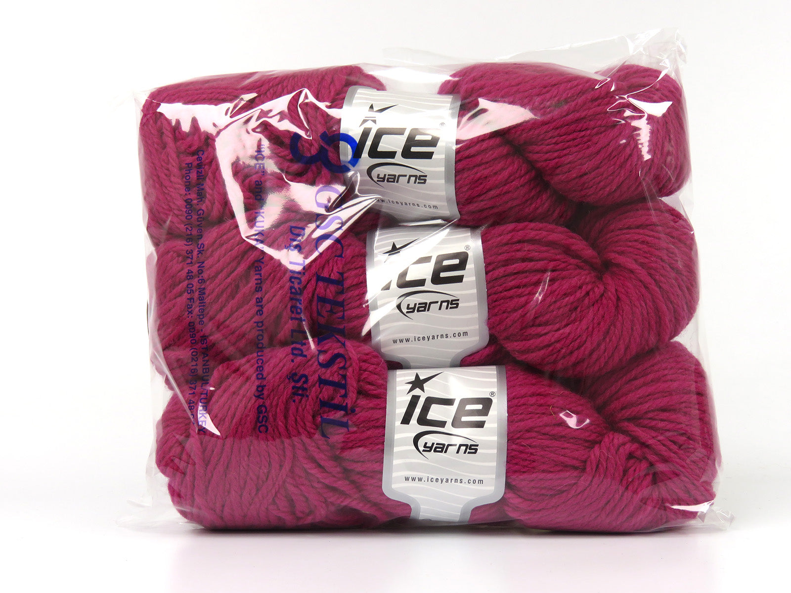 Organic Wool Bulky Fuchsia fnt2-78804