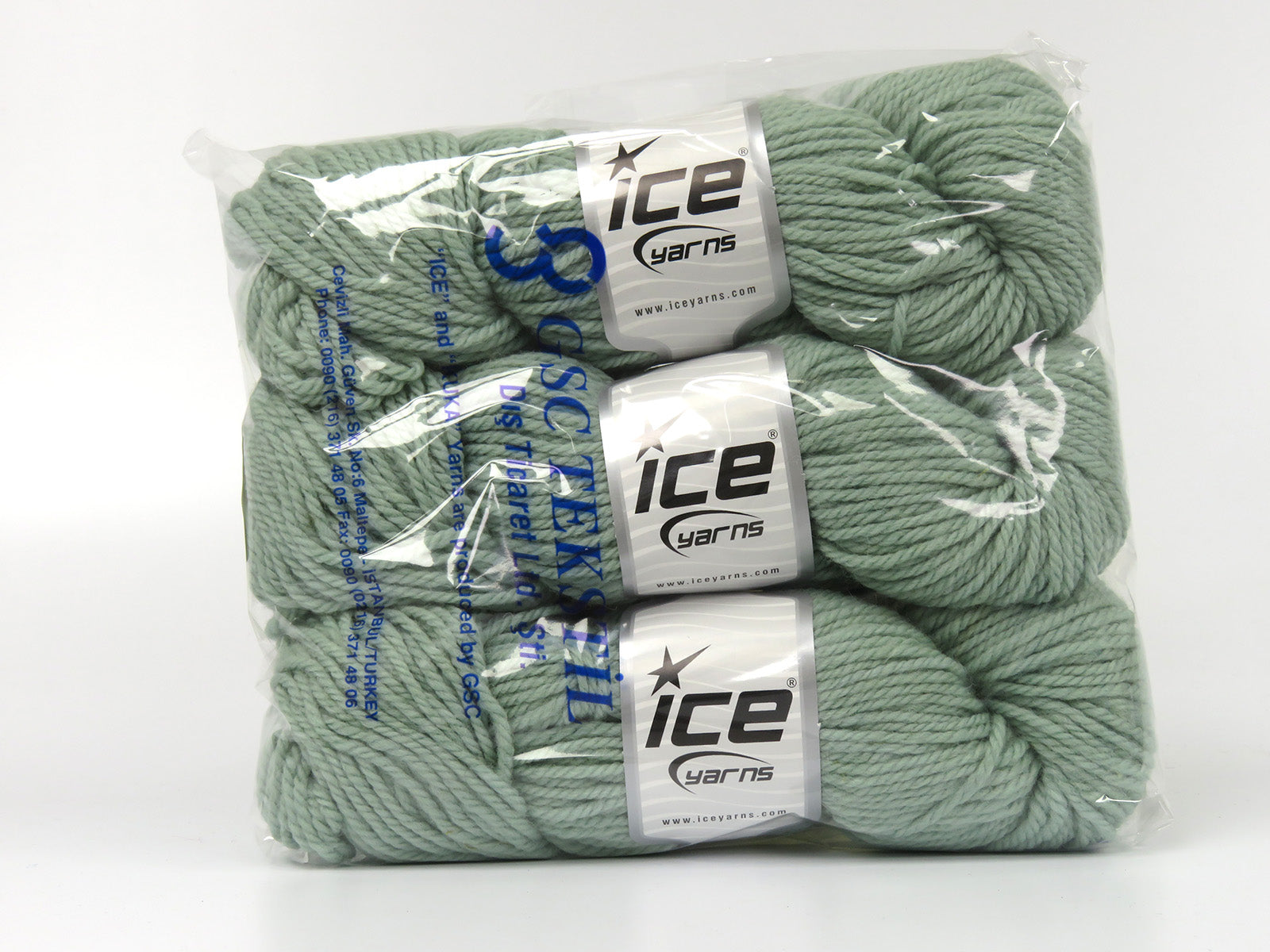 Organic Wool Bulky Mint Green fnt2-78806