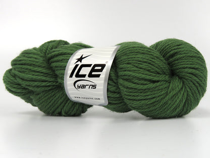 Organic Wool Bulky Dark Green fnt2-78808