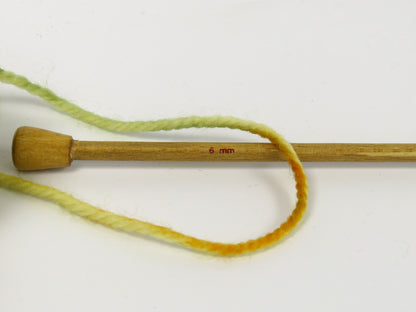 Organic Wool Bulky Hand Paint Green Shades, Gold fnt2-78819