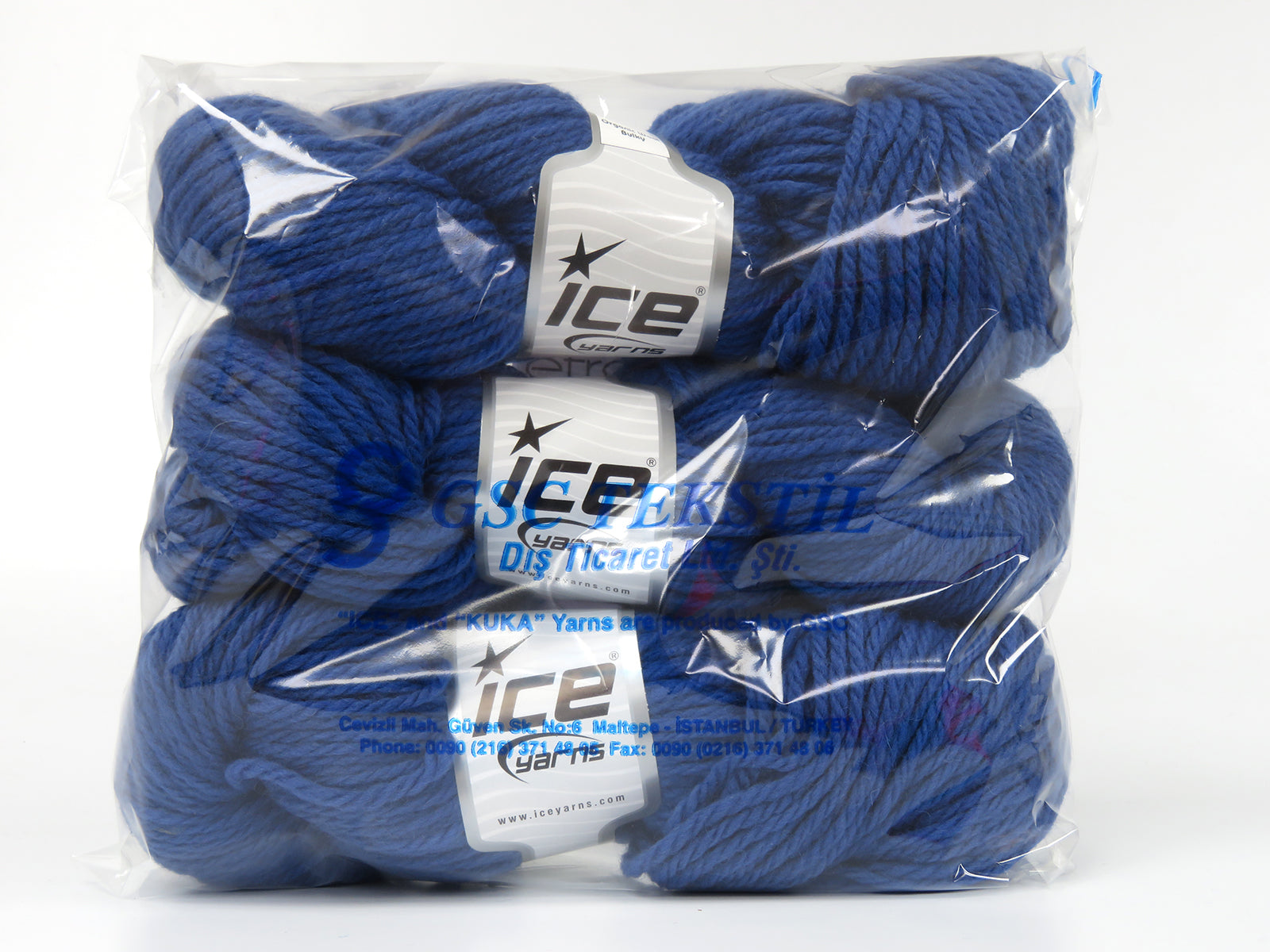 Organic Wool Bulky Blue fnt2-78999