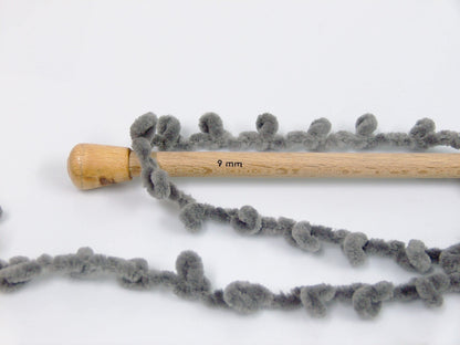 Chenille Boucleron Grey fnt2-79036