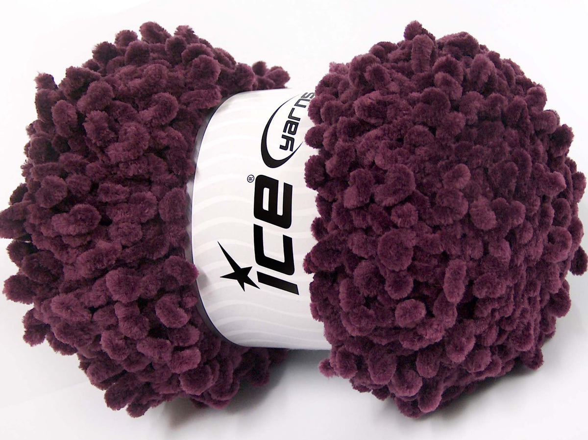 Chenille Boucleron Maroon fnt2-79038