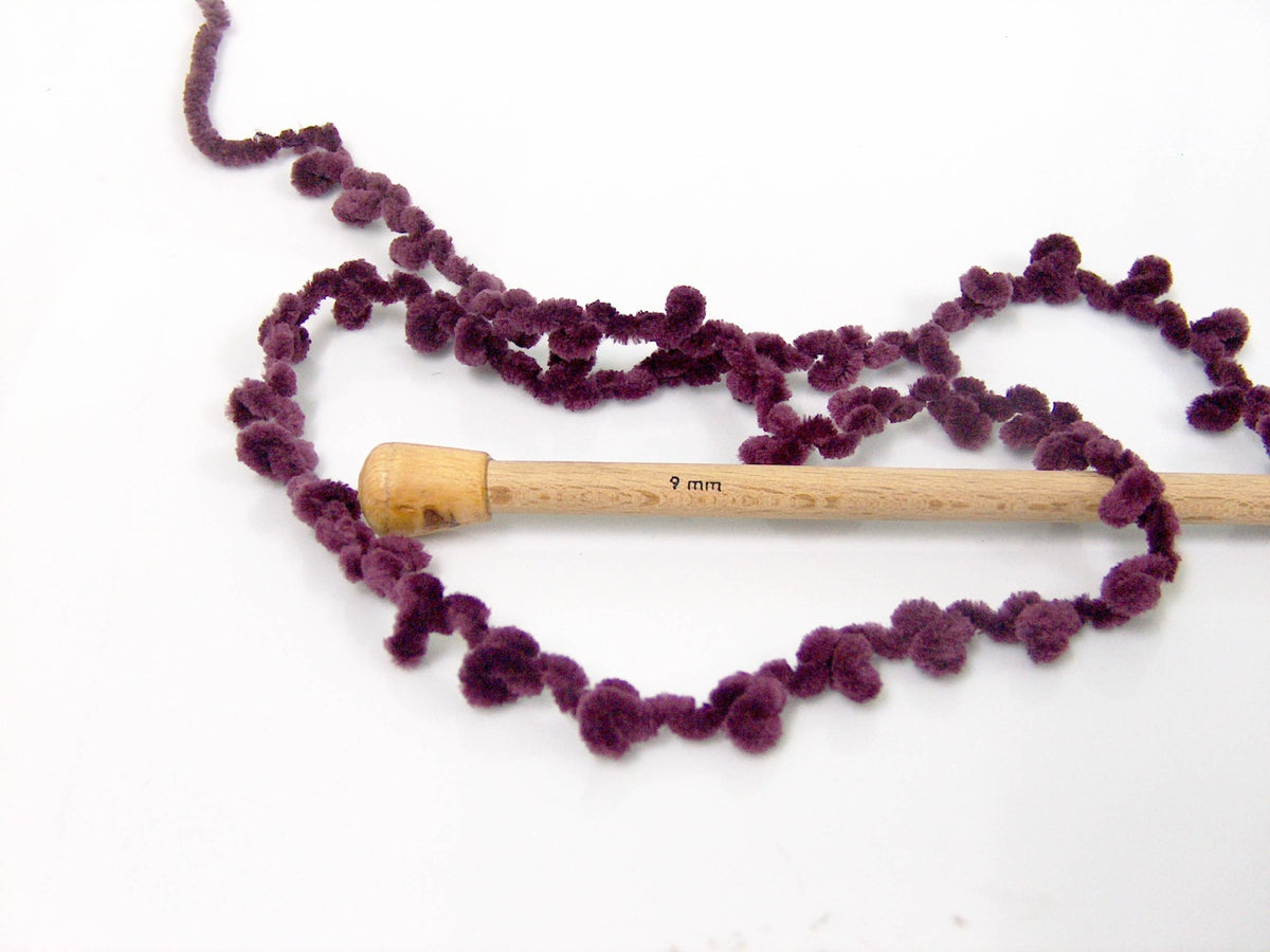 Chenille Boucleron Maroon fnt2-79038
